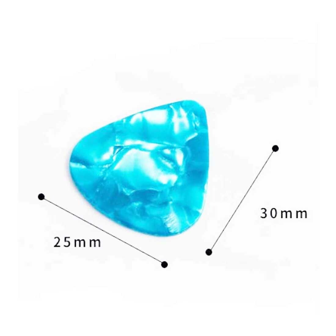 100pcs Guitar Picks Celluloid Thin Acoustic Electric Plectrums Colorful 0.46MM