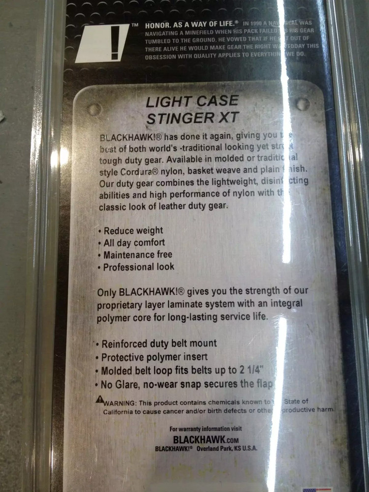 Blackhawk Duty Nylon Halogen Light Case For Streamlight Stinger & XT - NOT LED