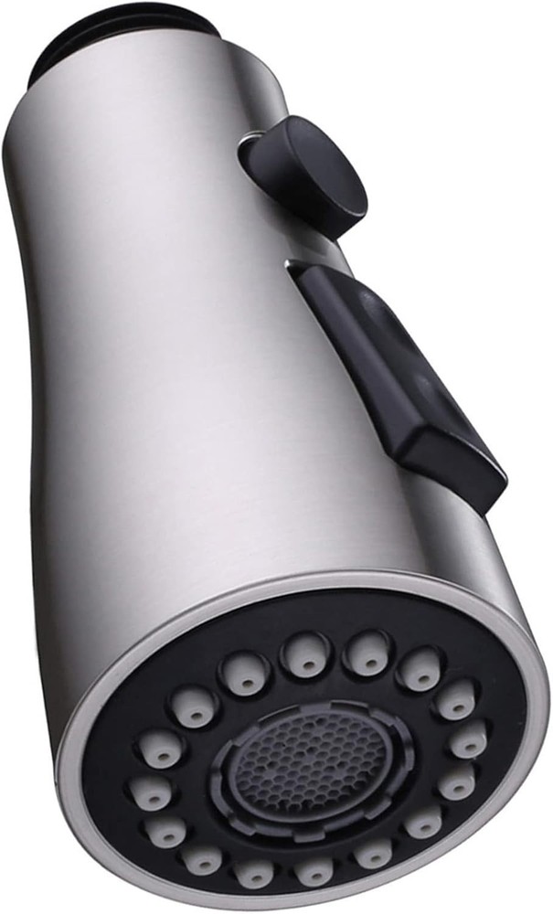 Versatile Kitchen Faucet Head with Stream, Spray & Pause Modes - Brushed Nickel