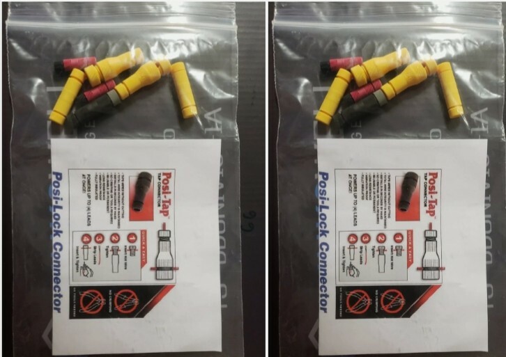 (2 pack) posi tap wire connectors 16pc kit, 2 assorted 8pc packs. 16 Total