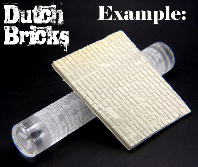 Rolling Pin - DUTCH BRICKS Texture - Create your bases - Infinity, Warhammer