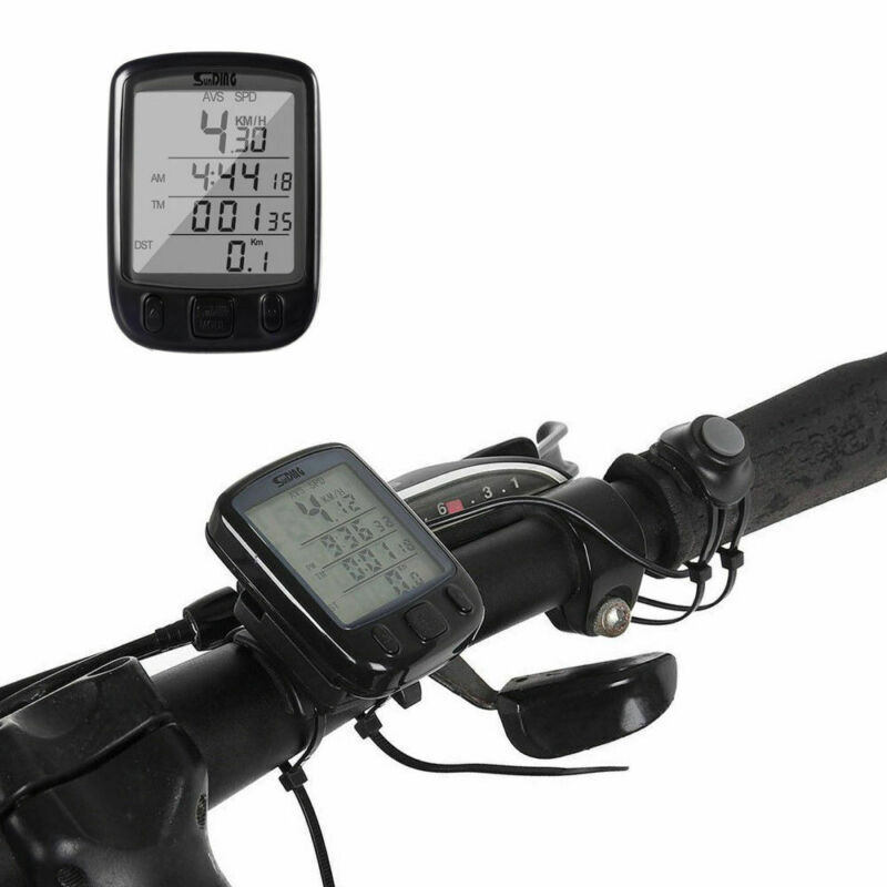Waterproof Wired LCD Digital Cycle Bike Computer Bicycle Speedometer Odometer