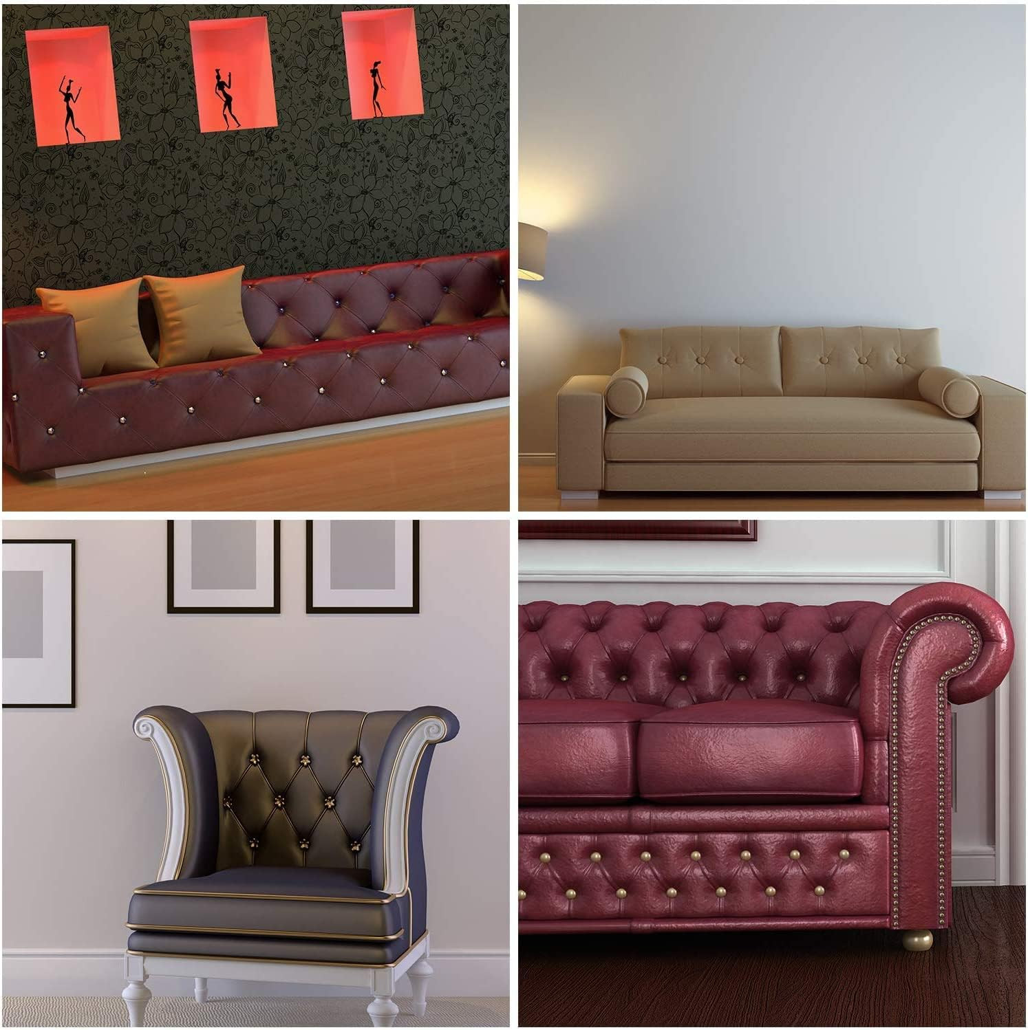 250 Pcs Upholstery Tacks, Decorative Furniture Tacks, Round Head Bronze Nails Ta