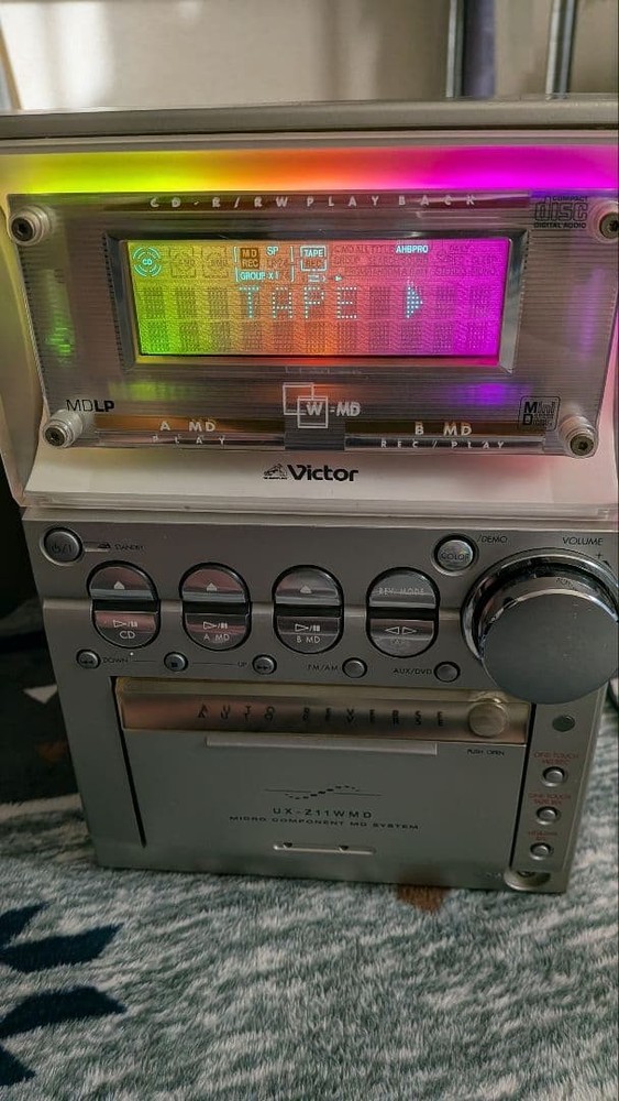 Victor Mini Component CD Radio Cassette MD Deck