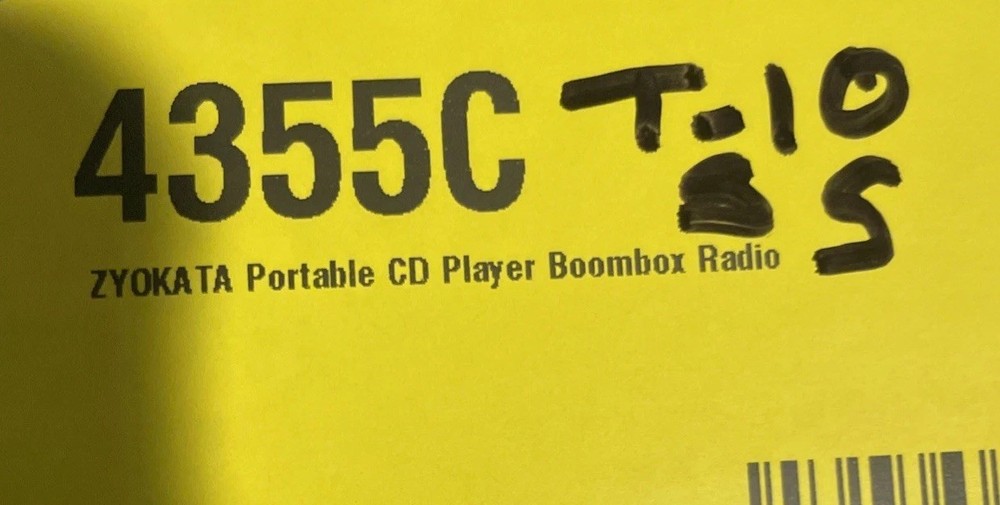 CD Player Portable Bluetooth 5.1 Desktop with HiFi Sound Black