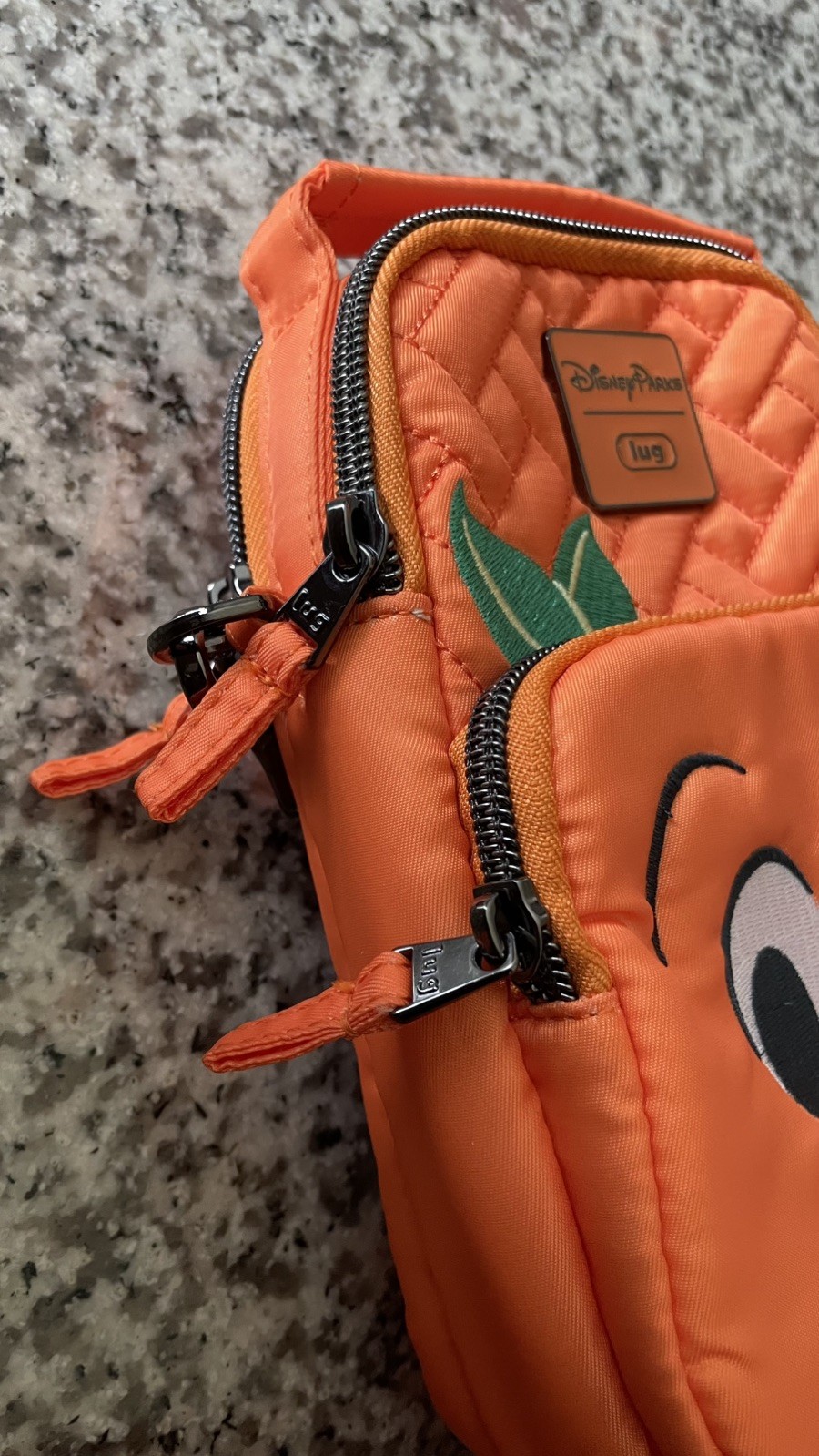 Disney Parks Epcot Flower Garden 2024 Orange Bird Lug Mini Skeeter Crossbody Bag