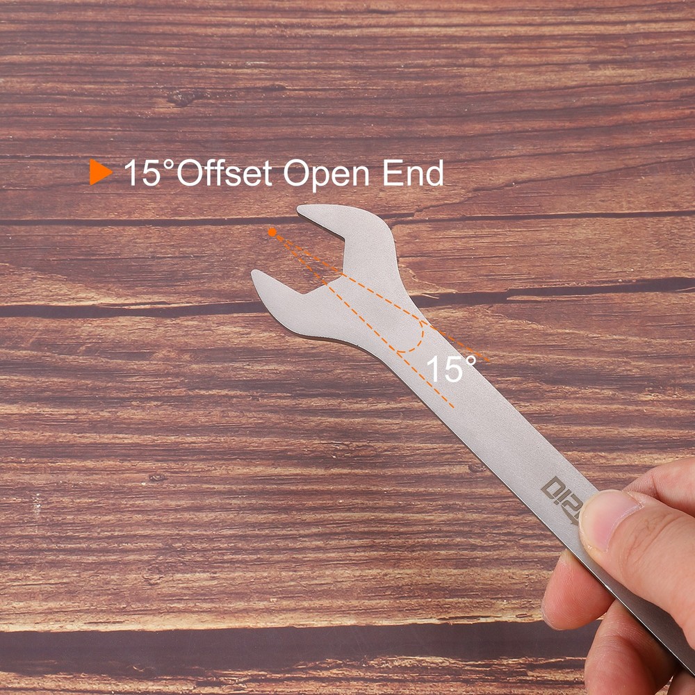 2pcs Thin Combination Wrench 5.5mm Metric 6-Point 15 Degree Offset Wrenches