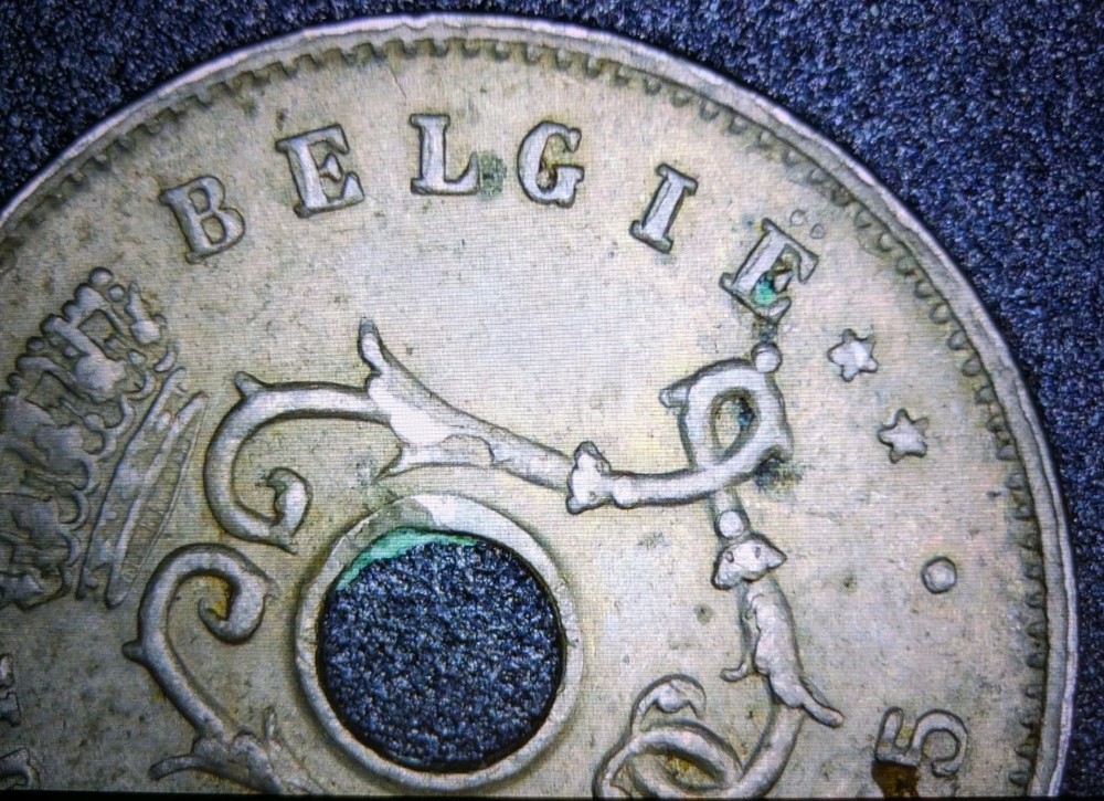 1905 Belgium 5 centimes Cent Dutch Text Extra Fine