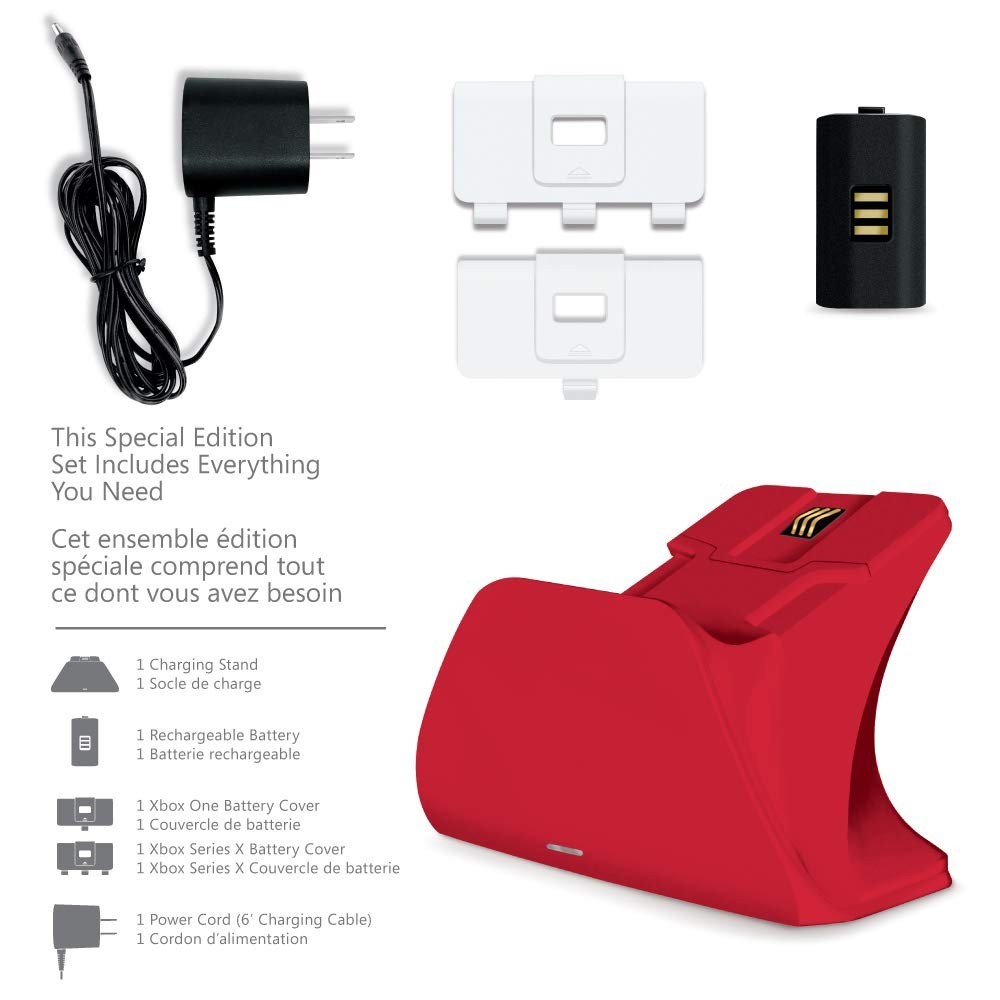 Razer Kaira X Charging Stand for Xbox Controllers - PULSE RED