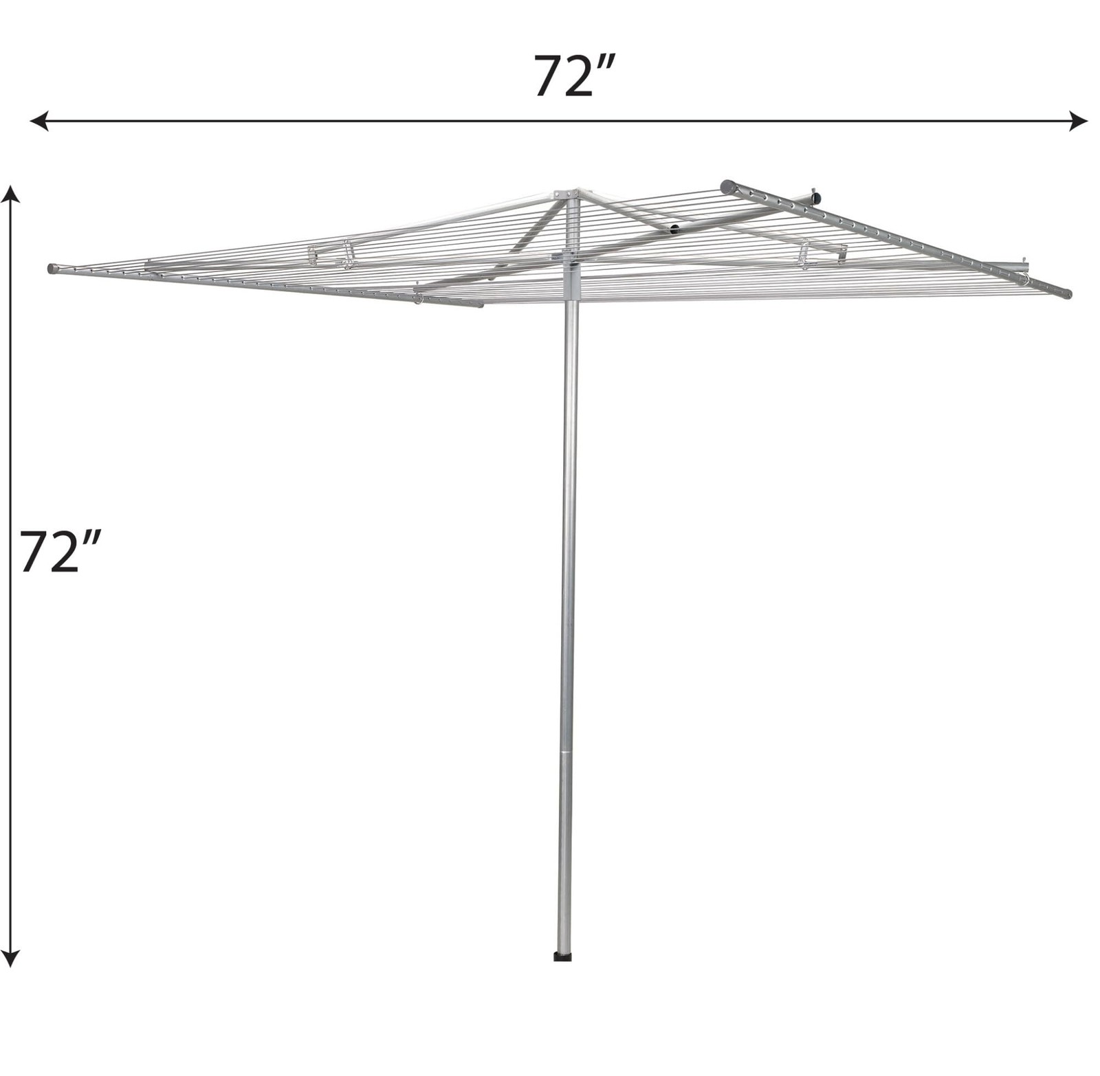 17140-1 Rotary Outdoor Umbrella Drying Rack | Steel | 30-Lines with 182 ft. C...
