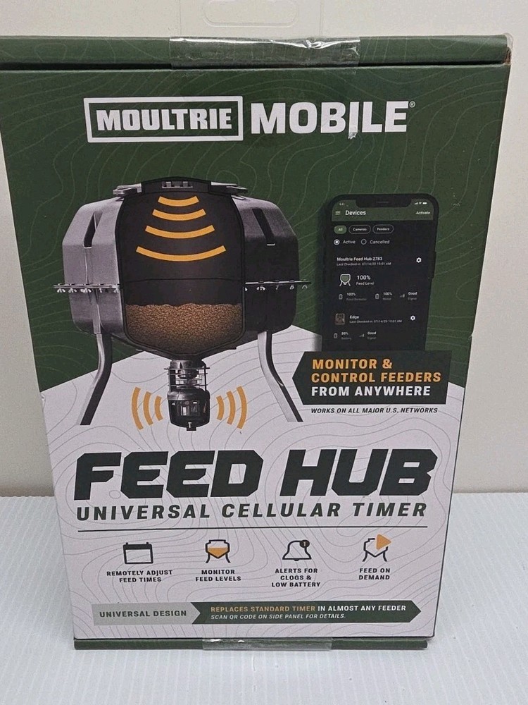 Moultrie Mobile Feed Hub Universal Cellular Timer - New Sealed Box