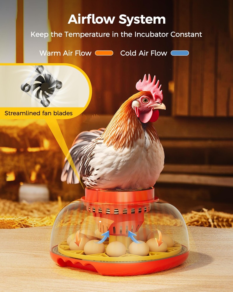 Incubator for Hatching Eggs,Automatic Turning,Temperature and Humidity Contro...