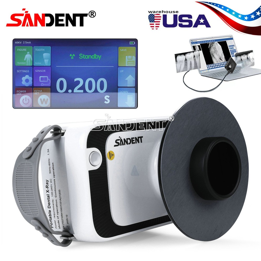 Dental X Portable Digital Machine Rayos with Scatter Shield Protective Ring