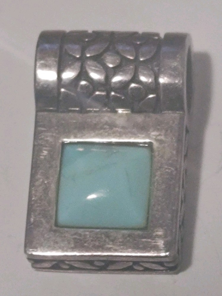 Dainty Sterling Silver Turquoise Pendant
