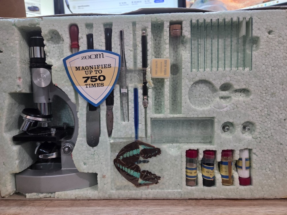 Jason/Empire 750 Power Microscope Set Model 714, Lighted,