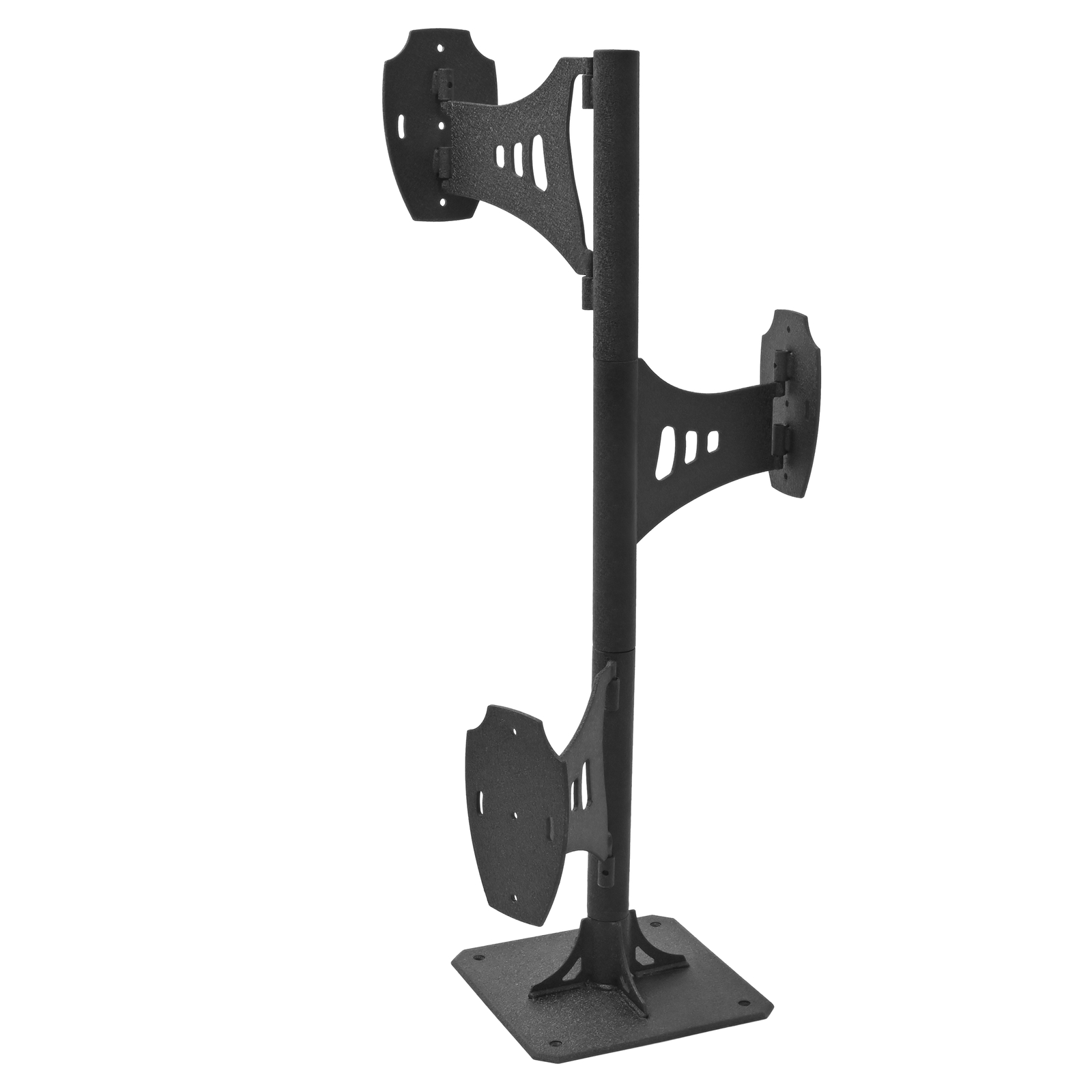 Black Trophy Tree Pedestal Stand Shoulder Mount Style For 3 Taxidermy Display