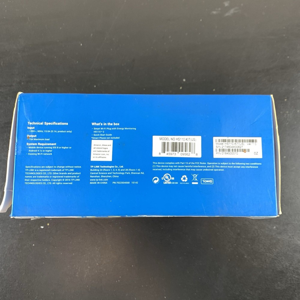 New Open Box Tp-link Smart Wifi Plug 2 Pack~ Works With Alexa + Google Assistant