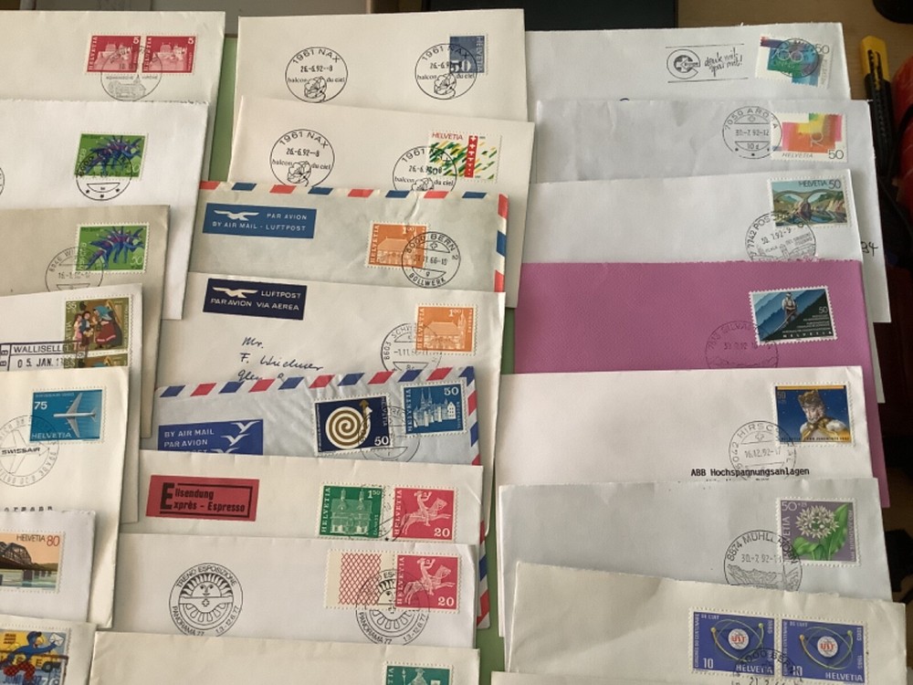Switzerland postal covers 33 items Ref A2200