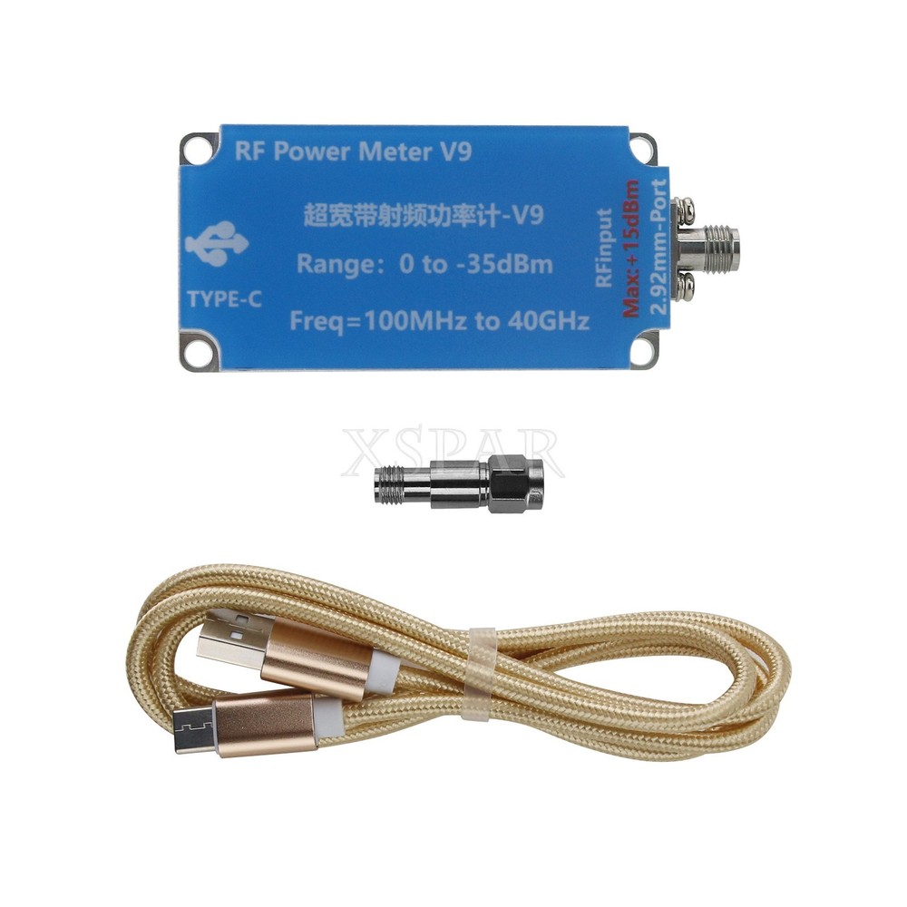 V9 USB Ultra-wideband RF Power Meter Upper Computer RMS Meter with Type-C Cable