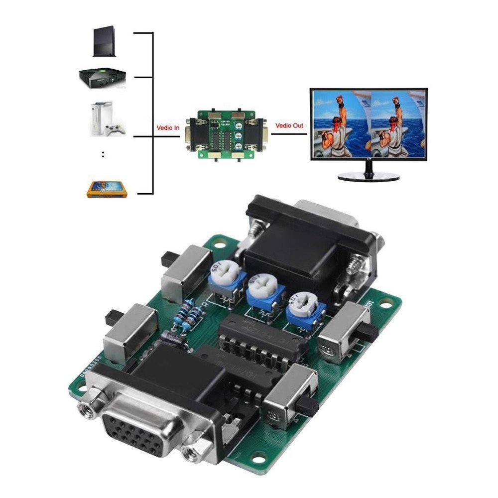 VC005 VGA Interface Screen Scanline Generator For Retro Games Arcade Machine D