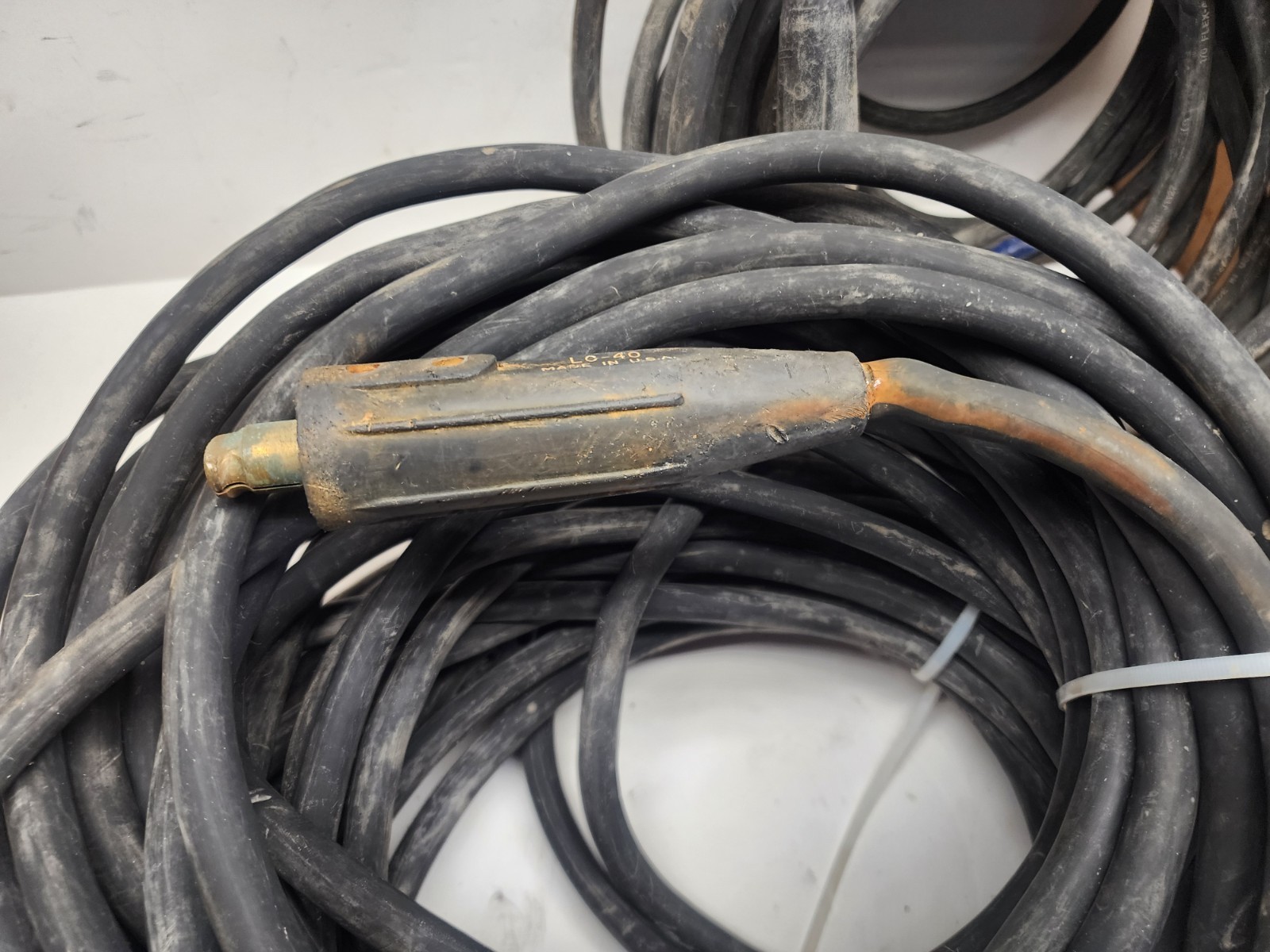 Toughflex 1/0 AWG Welding Lead W/ Lenco LC40 Male/ Female Connectors 50' Cable