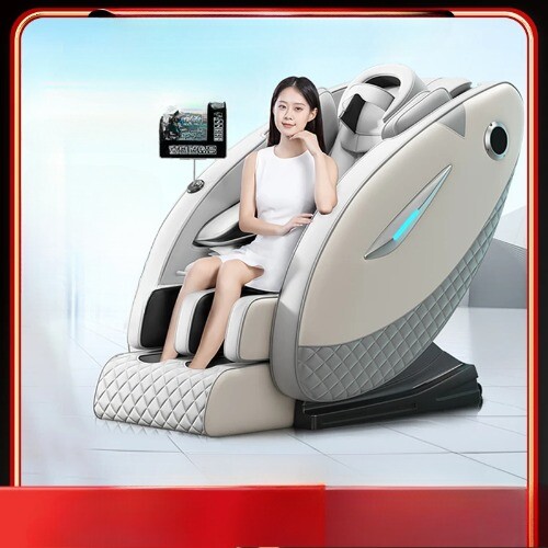 Bluetooth Heating Zero Gravity Massage Chair with Control Screen Jade Roller New