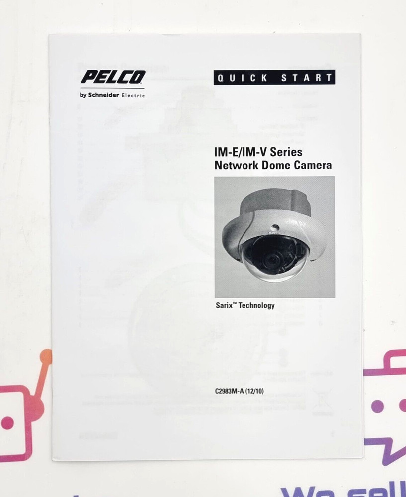 PELCO IMS0C10-1V Network Dome Camera