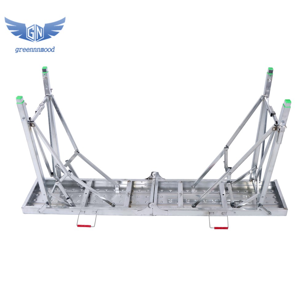 1.6m Folding Scaffolding, Adjustable Lift Height Work Platform Scaffold Portable