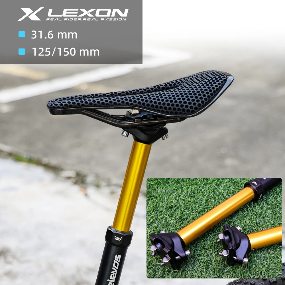 31.6mm 125mm/150mm MTB Dropper Seatpost Down Pull Internal Cable Remote Control