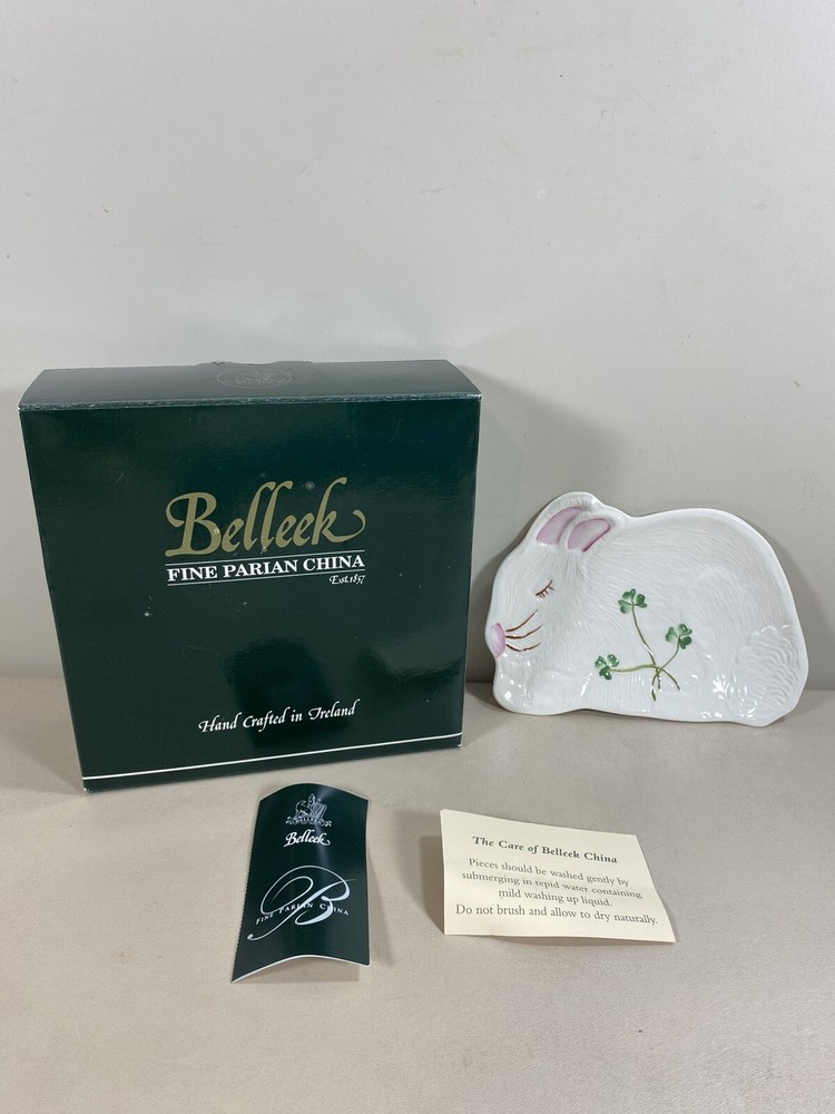 Belleek Easter "Bunny Dish" New in Box
