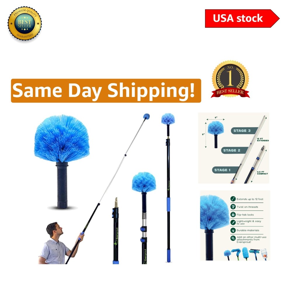 Lightweight Telescoping Cleaning Duster - Clean High Ceilings Effortlessly