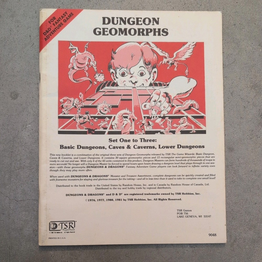 Dungeon Geomorphs, Sets One to Three, TSR 1981
