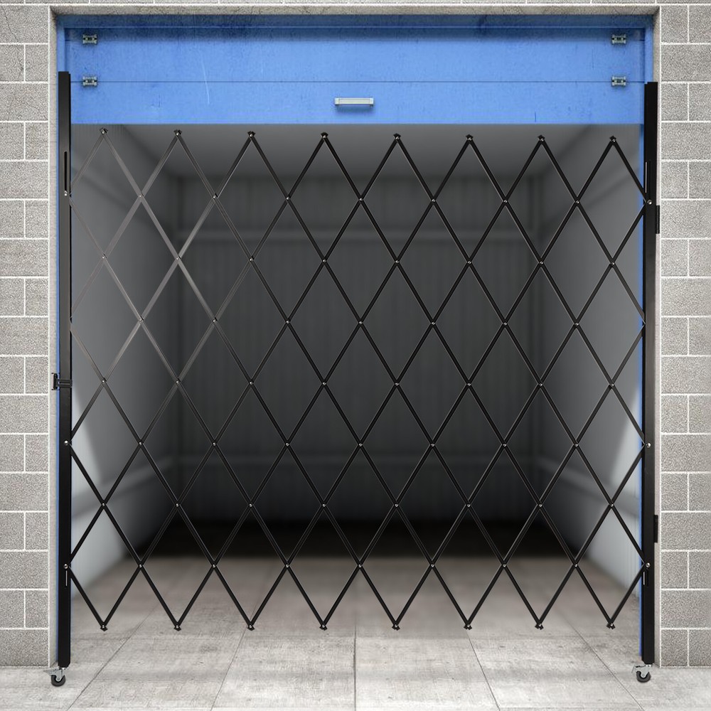 360° Rolling Barricade Gate Folding Security Gate Expanding Security Door 2.2*2m