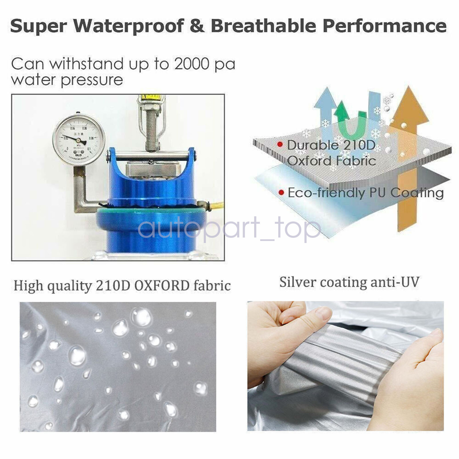 UV Prevent Dustproof Waterproof cloth Golf Cart Cover For EZGo Club Car Yamaha