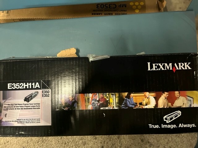 Genuine Lexmark One Yield High Return Program Toner E352H11A OPEN BOX