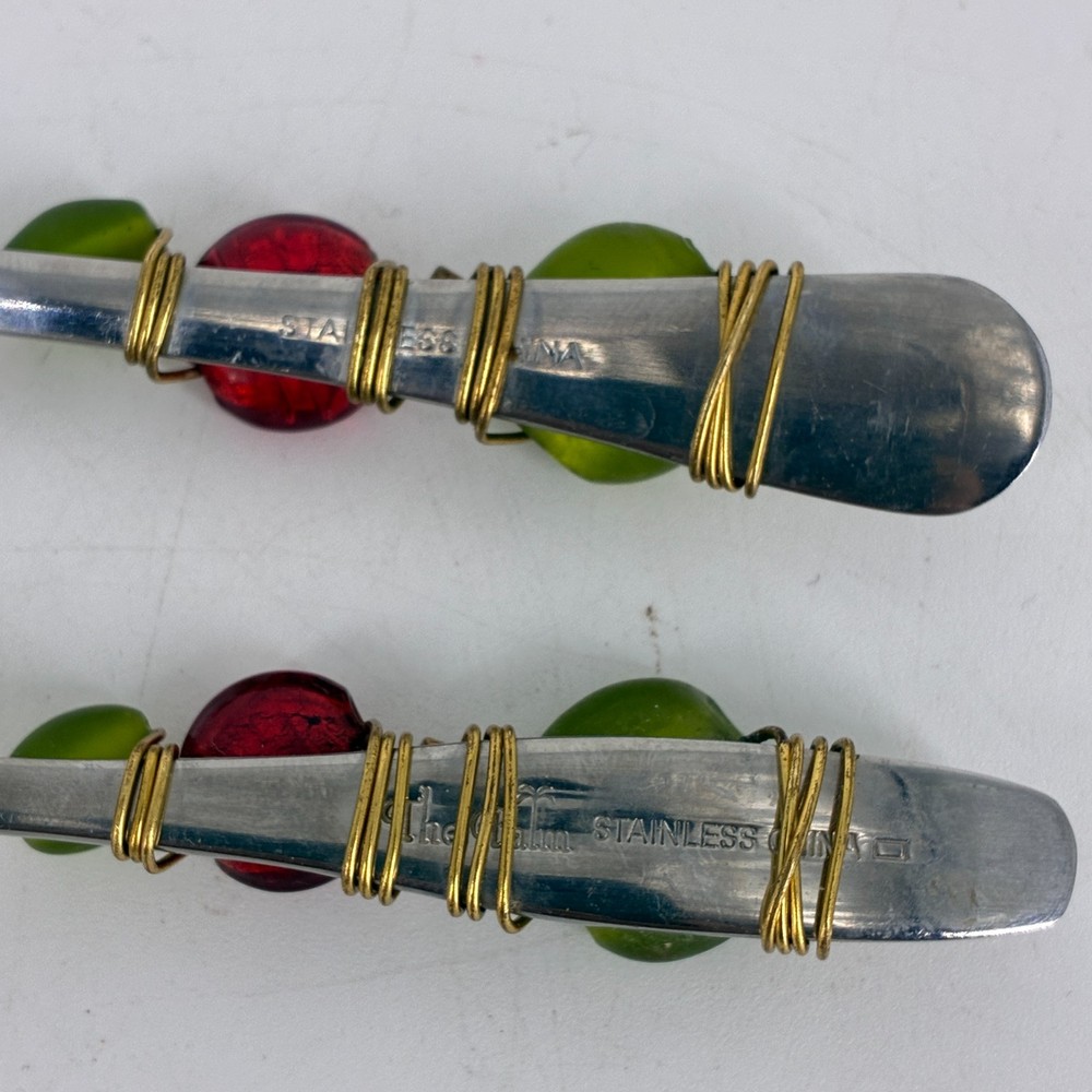 Spreader Knife Set Appetizer Boho MCM Unique Design Stainless Steel