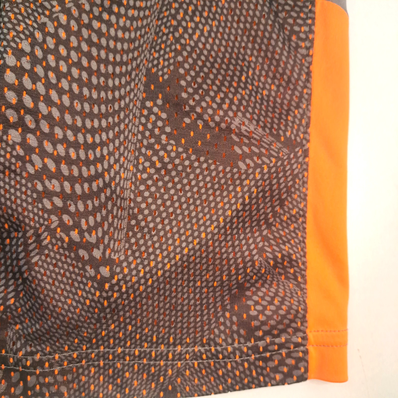 Spalding 2-Pc Athletic Outfit Boys 8 Small Gray Orange Play School