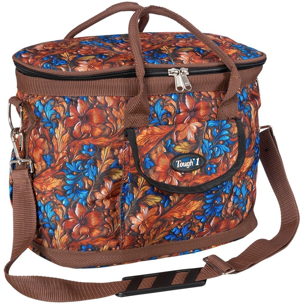 Overnight Case - Grooming - Helmet - Gear Bag - Carved Leather Tooled Prints