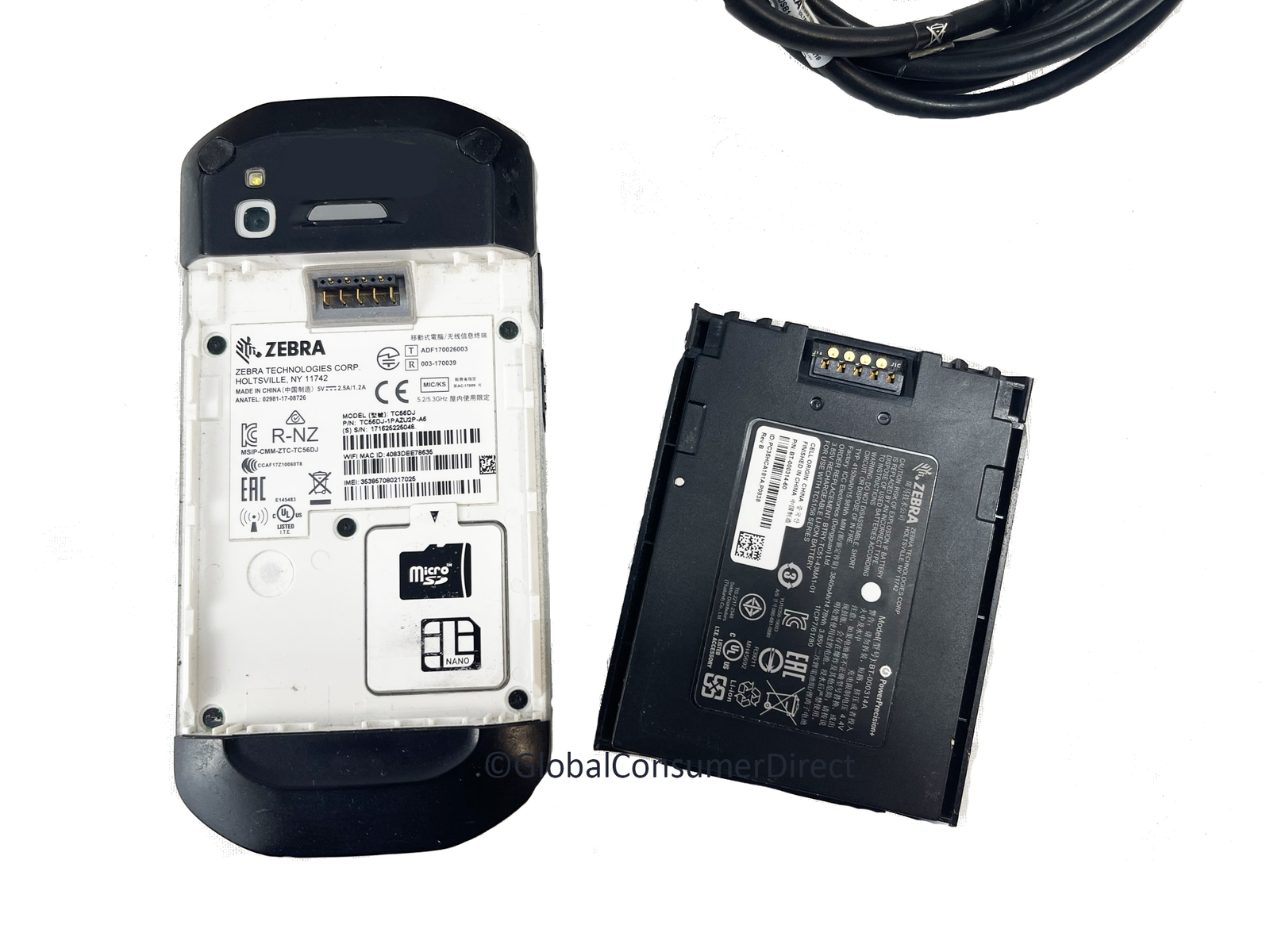 Zebra TC56 1D/2D/QR Barcode Scanner PDA Android 8.1 Google Play with NEW CASE