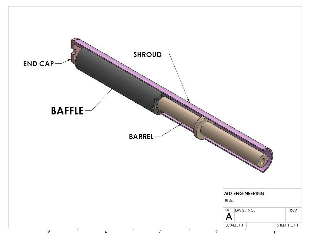 Replacement Part: Baffle for Seneca Aspen .25 Caliber