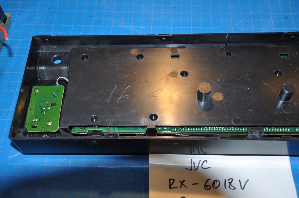 JVC Model RX-6018V Receiver Replacement Parts Front Face Panel Plate