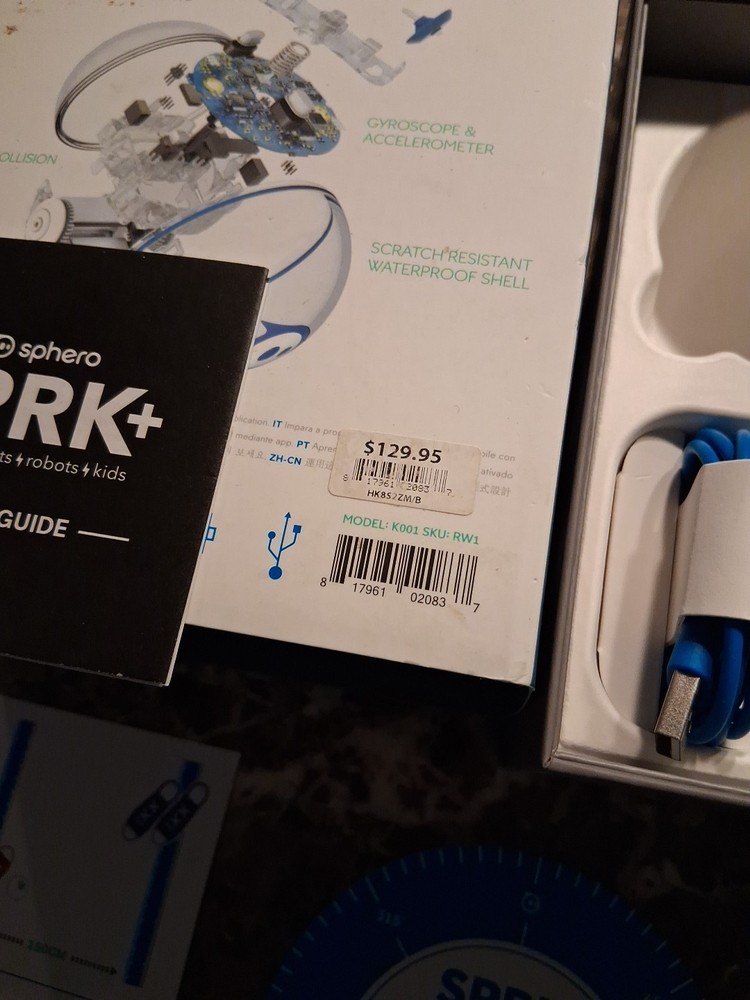 2-Sphero edu SPRK+ Programmable Robot Ball K001-ROW Learn Coding & Programming