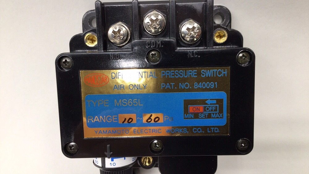 Yamamoto MS65LV Differential Pressure Switch Manometer TEL 024-015247-1