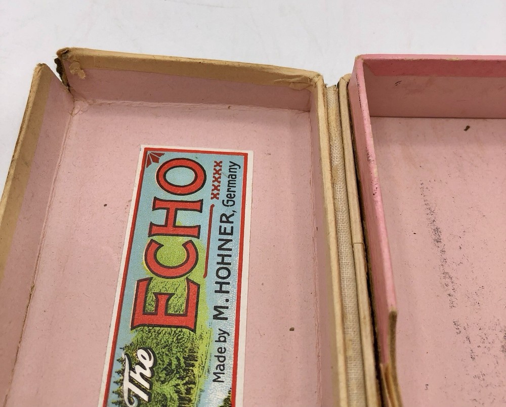 Vintage Hohner Echo Harp 54/64 Harmonica w/ Original Box /b