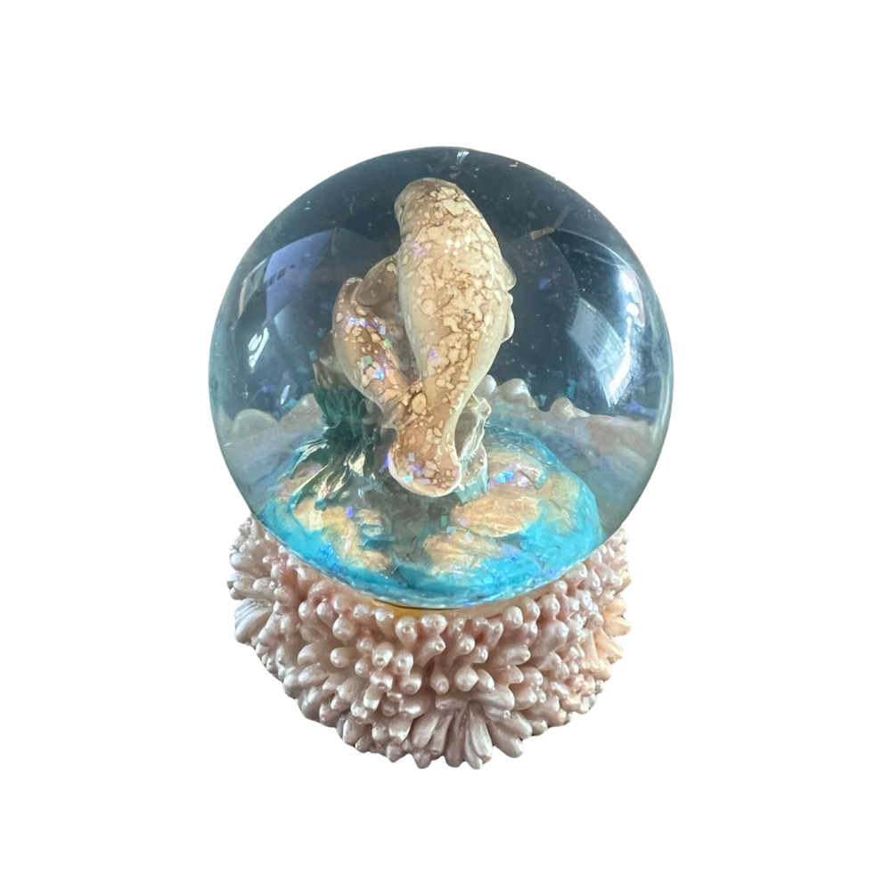3" Tall Manatee Snow Globe