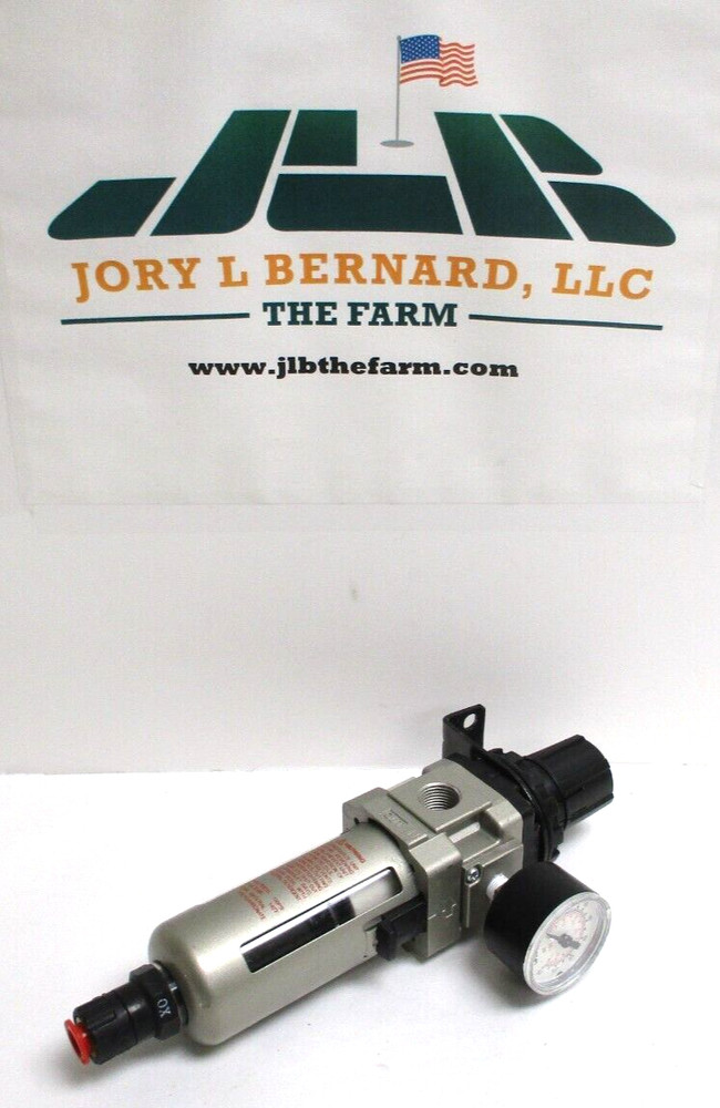 SMC, AC30-E5I01F, FILTER REGULATOR, 3/8" FNPT, PIPED UP-NOT USED, SURPLUS