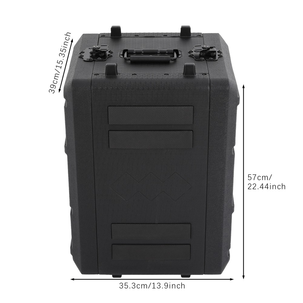 6u Rack Case Dust-proof With Microphone Storage Equalizers Amplifiers Speaker
