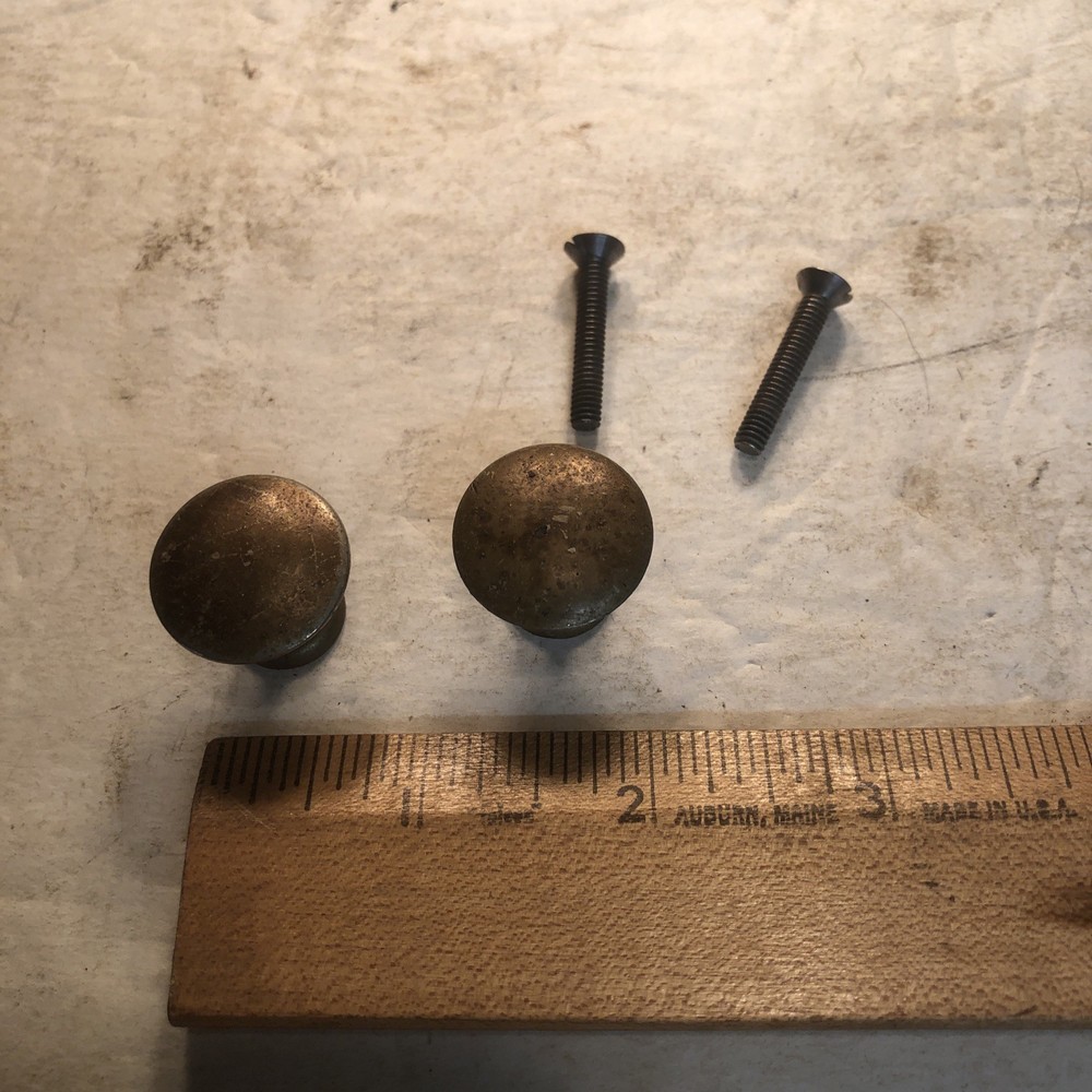 Vintage Brunswick Model # 210  PHONOGRAPH 2 Cabinet Door Knobs