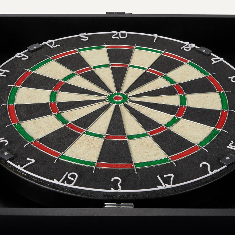 Amazon Basics Dartboard Cabinet Set