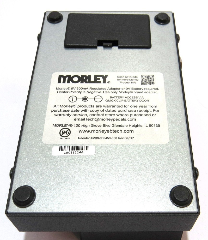 Morley Maverick Mini Switchless Wah Guitar Effect Foot Pedal Controller Open Box